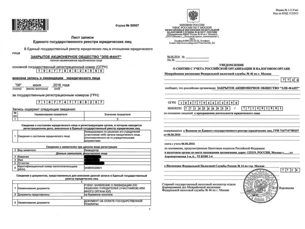 Единый государственный юридических лиц. Лист записи о ликвидации юридического лица. Уведомление о прекращении деятельности юридического лица. Решение налоговой о ликвидации юридического лица. Бланк налоговой инспекции.